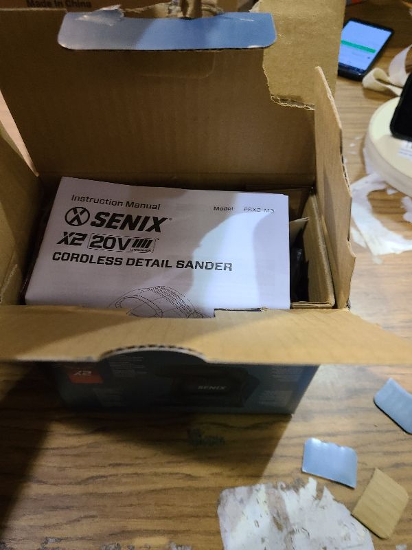 Photo 1 of SENIX 20V Cordless Detail Sander,Electric Hand-Sander with 11,000 OPM,Lightweight & Compact Design for Woodworking,Furniture,Drywall,Paint Removal(Tool Only,No Included Battery)