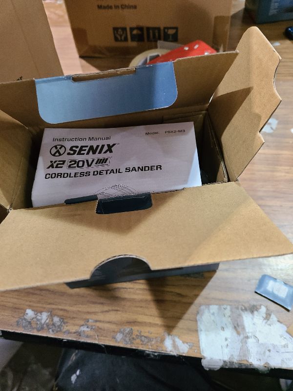 Photo 1 of SENIX 20V Cordless Detail Sander,Electric Hand-Sander with 11,000 OPM,Lightweight & Compact Design for Woodworking,Furniture,Drywall,Paint Removal(Tool Only,No Included Battery)