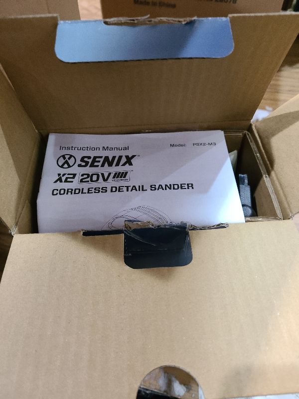 Photo 1 of SENIX 20V Cordless Detail Sander,Electric Hand-Sander with 11,000 OPM,Lightweight & Compact Design for Woodworking,Furniture,Drywall,Paint Removal(Tool Only,No Included Battery)