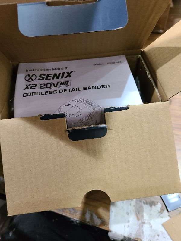 Photo 1 of SENIX 20V Cordless Detail Sander,Electric Hand-Sander with 11,000 OPM,Lightweight & Compact Design for Woodworking,Furniture,Drywall,Paint Removal(Tool Only,No Included Battery)
