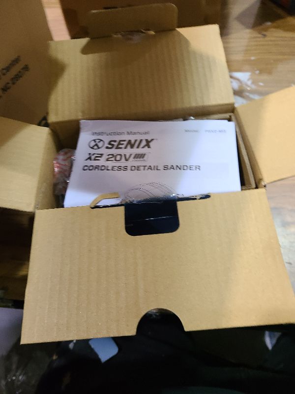 Photo 1 of SENIX 20V Cordless Detail Sander,Electric Hand-Sander with 11,000 OPM,Lightweight & Compact Design for Woodworking,Furniture,Drywall,Paint Removal(Tool Only,No Included Battery)