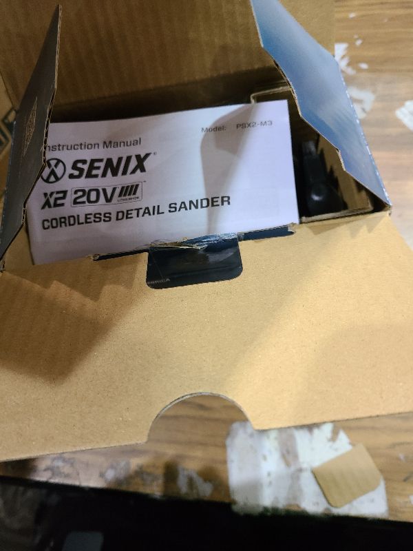 Photo 1 of SENIX 20V Cordless Detail Sander,Electric Hand-Sander with 11,000 OPM,Lightweight & Compact Design for Woodworking,Furniture,Drywall,Paint Removal(Tool Only,No Included Battery)
