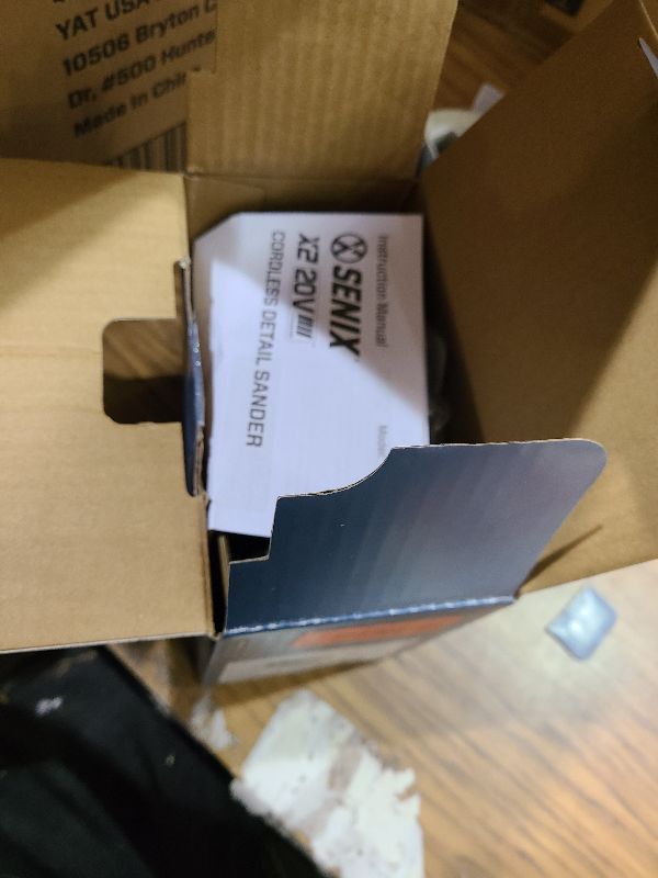 Photo 1 of SENIX 20V Cordless Detail Sander,Electric Hand-Sander with 11,000 OPM,Lightweight & Compact Design for Woodworking,Furniture,Drywall,Paint Removal(Tool Only,No Included Battery)