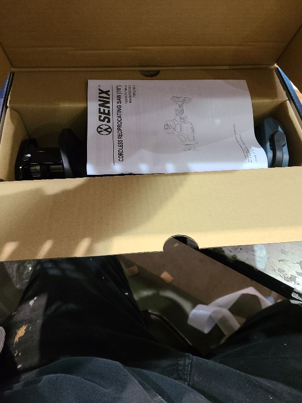 Photo 1 of SENIX PSRX2-M2-0 X2 20 Volt Max* 7/8-Inch Compact Reciprocating Saw Power Tool Set, Variable Speed, 3000 SPM Max, Tool-Less Blade Clamp, 3-Mode LED Light, Tool Only, Battery Not Included