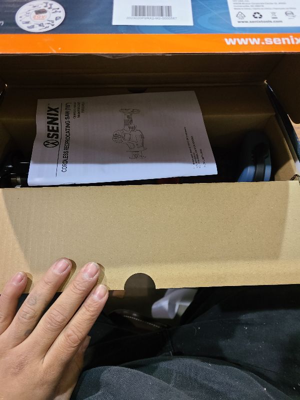 Photo 1 of SENIX PSRX2-M2-0 X2 20 Volt Max* 7/8-Inch Compact Reciprocating Saw Power Tool Set, Variable Speed, 3000 SPM Max, Tool-Less Blade Clamp, 3-Mode LED Light, Tool Only, Battery Not Included