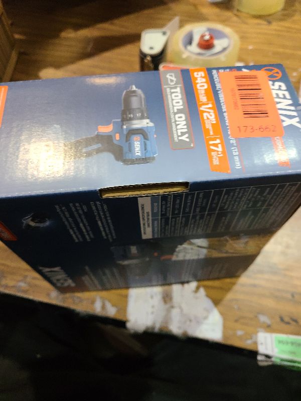 Photo 1 of SENIX 20V Max Cordless Drill/Driver Set, Power Tool Kit, Brushless Motor, 1/2-Inch, 2 Variable Speed,Tool Only (PDDX2-M2-0)