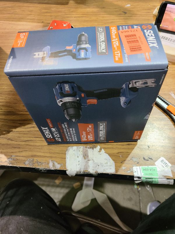 Photo 1 of SENIX 20V Max Cordless Drill/Driver Set, Power Tool Kit, Brushless Motor, 1/2-Inch, 2 Variable Speed,Tool Only (PDDX2-M2-0)