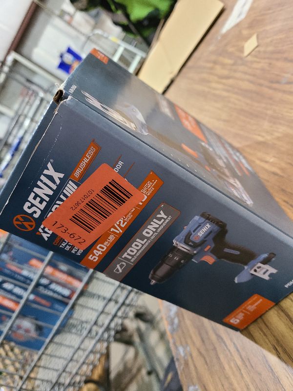Photo 1 of SENIX 20V Max Cordless Drill/Driver Set, Power Tool Kit, Brushless Motor, 1/2-Inch, 2 Variable Speed,Tool Only (PDDX2-M2-0)