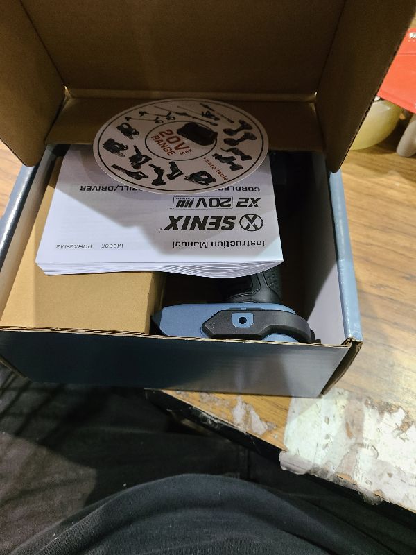 Photo 1 of SENIX 20V Max Cordless Drill/Driver Set, Power Tool Kit, Brushless Motor, 1/2-Inch, 2 Variable Speed,Tool Only (PDDX2-M2-0)