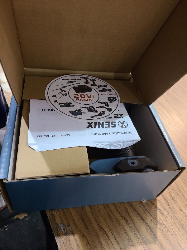 Photo 1 of SENIX 20V Max Cordless Drill/Driver Set, Power Tool Kit, Brushless Motor, 1/2-Inch, 2 Variable Speed,Tool Only (PDDX2-M2-0)