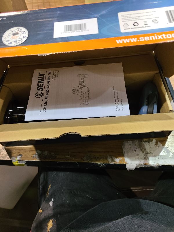 Photo 1 of SENIX PSRX2-M2-0 X2 20 Volt Max* 7/8-Inch Compact Reciprocating Saw Power Tool Set, Variable Speed, 3000 SPM Max, Tool-Less Blade Clamp, 3-Mode LED Light, Tool Only, Battery Not Included