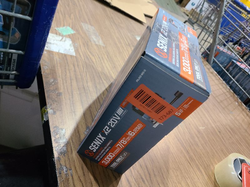 Photo 1 of SENIX 20V Max Cordless Jigsaw (Bare Tool Only), Jigsaw Cut Off Tool with Brushless Motor, 3000SPM, 6-Speed & 4-Orbital Settings, 45° Bevel Cuts, Includes Blades for Straight/Curved/Circular Cutting