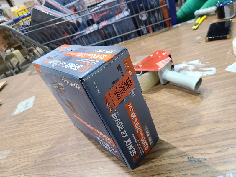 Photo 1 of SENIX 20V Max Cordless Jigsaw (Bare Tool Only), Jigsaw Cut Off Tool with Brushless Motor, 3000SPM, 6-Speed & 4-Orbital Settings, 45° Bevel Cuts, Includes Blades for Straight/Curved/Circular Cutting