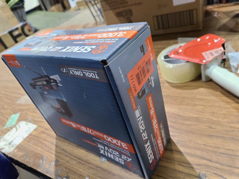 Photo 1 of SENIX 20V Max Cordless Jigsaw (Bare Tool Only), Jigsaw Cut Off Tool with Brushless Motor, 3000SPM, 6-Speed & 4-Orbital Settings, 45° Bevel Cuts, Includes Blades for Straight/Curved/Circular Cutting