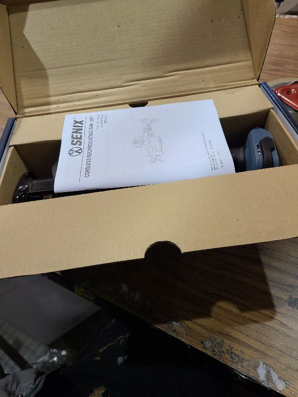 Photo 1 of SENIX PSRX2-M2-0 X2 20 Volt Max* 7/8-Inch Compact Reciprocating Saw Power Tool Set, Variable Speed, 3000 SPM Max, Tool-Less Blade Clamp, 3-Mode LED Light, Tool Only, Battery Not Included