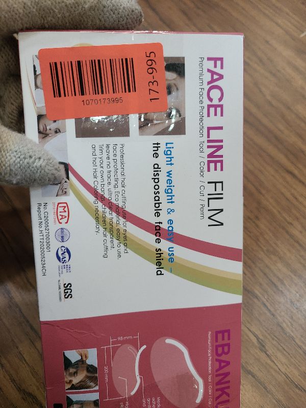 Photo 1 of 100 PCS Microblading Makeup Shower Face Shields Visors, Disposable Face Shields Masks for Hairspray Salon Supplies and Eyelash Extensions Eye Eyelid Surgery Aftercare