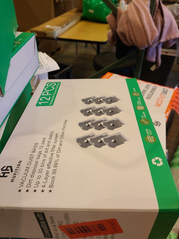 Photo 1 of 12 Pack - Vacuum Bags for iRobot Roomba i & s & j Series, Compatible with Roomba vacuum i1,i1+, i3,i3+, i4,i4+, i6, i6+, i7, i7+, i8, i8+, j7,j7+,s9,s9+ Automatic Dirt Disposal Bag