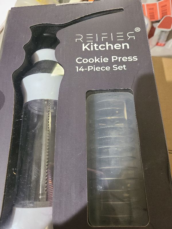 Photo 1 of 14-Piece Cookie Press Set - Upgraded - Stainless Steel Disks & Storage Case - Heavy-Duty Design