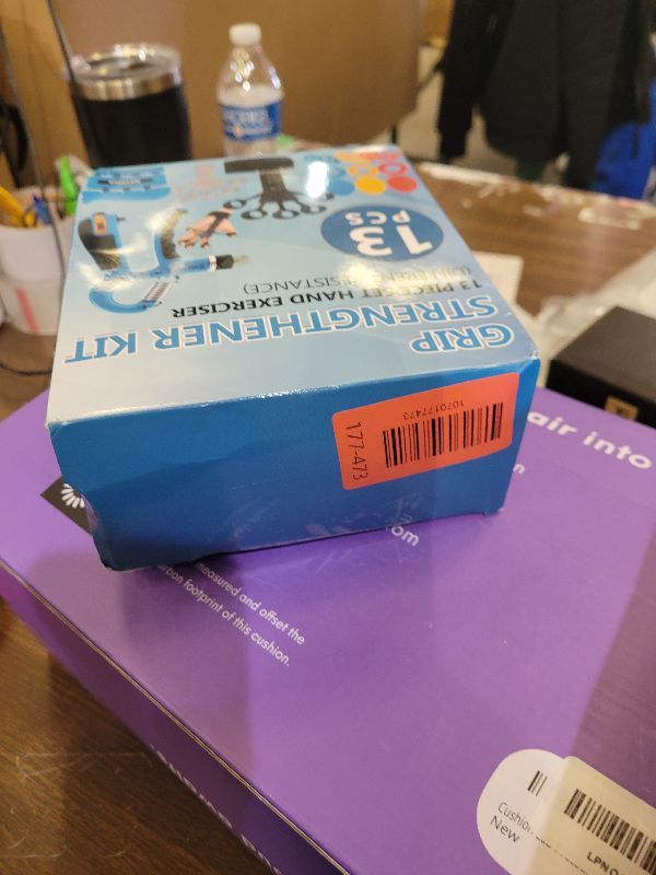 Photo 1 of 13 PCS Grip Strength Trainer Kit, Hand Gripper Strengthener, Forearm Strengthener, Finger Strengthener, Finger Exerciser, Stress Relief Ball, Forearm Workout Ring for Muscle Building and Injury Recover