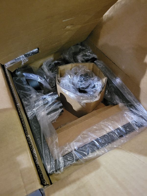 Photo 1 of 25" Modern Matte Black Chandelier for Dining Room, No Assembly Required Black Dining Room Light Fixture Over Table, Industrial Metal Hanging Pendant Lights Fixture for Kitchen Island, Entryway, Foyer