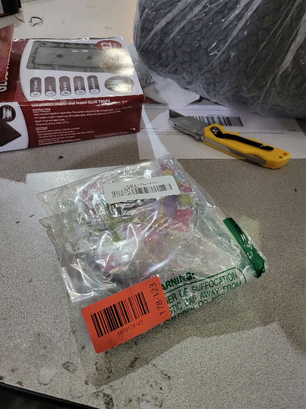 Photo 1 of 12 Pcs Christmas Tree Decorations, Cute Christmas Clear Acrylic Ornaments Set with Red Ribbon, for Indoor, Stocking Name Tags, New Year Party, Xmas Crafts Hanging Tags, Christmas Decorations Gifts