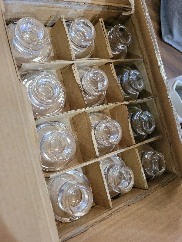 View 3 of 24 PCS Glass Taper Candle Holders Bulk Candlestick Holders Clear Short Tapered Candle Stick Holder Decor Set for Table Centerpiece Wedding Party Advent Christmas Home Decorations (24, Clear)