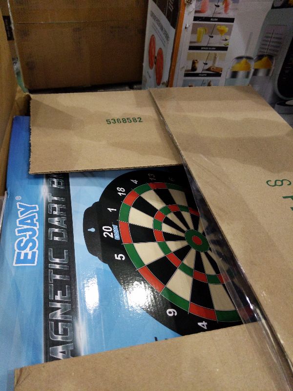 Photo 1 of 18 inch Magnetic Dart Board Set for Kids, Indoor Outdoor Game Dart Game with 12 Darts, Dartboard Toys Gifts for 8 9 10 11 12 Year Old Boys