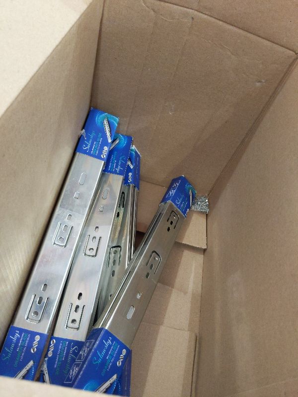 Photo 1 of 16 inch Drawer Slides 4 Pairs (8pcs) Soft Self Close Full Extension Ball Bearing Drawer Rails Side Mount Metal Dresser Runners for File Cabinet Trash Can Kitchen Wardrobe Glides 16" 100 LB Capacity