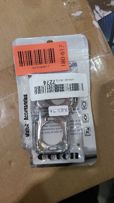 Photo 1 of [2 Pack] Goton Bumper Case for Apple Watch 42mm, [No Screen Protector] Slim Soft TPU Shockproof Case Cover Bumper Protector Accessories for iWatch Series 11 Series 10, 42mm Silver+Silver