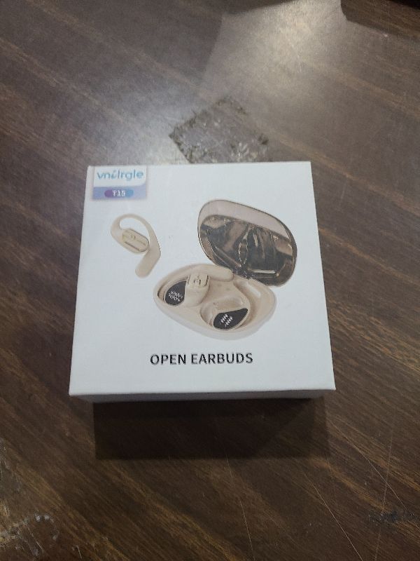 Photo 1 of 2026 Upgraded Open Ear Headphones,Over Ear Earbuds with Ergonomic Earhook,Bluetooth Headphones 6.0 with Smart Digital Display,80H Playtime,IPX7 Waterproof,Touch Control Operate Fit Cycling,Running