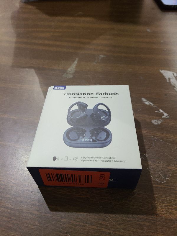 Photo 1 of AI Translation Earbuds Real-Time: 166 Languages Audifonos Traductores Inglés Español, 60 Hours Battery - Seamless Translator Headphones for Travel Business Learning, iOS & Android Support Black