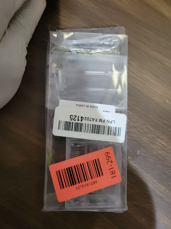 Photo 1 of ANJAYLIA Fairy Lights, 10ft 30 LED Mini String Lights Battery Operated Firefly Starry Lights for Wedding, Bedroom, Party, Christmas, Warm White 2 Pack