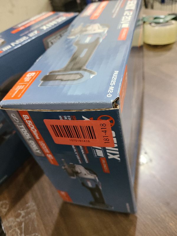 Photo 1 of SENIX PAX2125-M2-0 X2 20 Volt Max* 5-Inch Brushless Angle Grinder Tool, 8500 RPM Max, 3-Position Auxiliary Handle, Spring-Loaded Safety Slide Switch, Tool Only, Battery Not Included