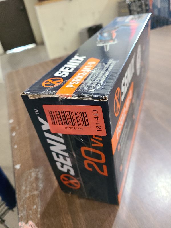 Photo 1 of SENIX PSRX2-M1-0 X2 20 Volt Max* 1/2-Inch Compact Reciprocating Saw, Variable Speed, 2800 SPM Max, Tool-Less Blade Clamp, 3-Mode LED Light, Tool Only, Battery Not Included