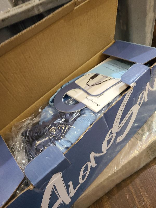 Photo 1 of ALongSong Upgraded Pilates Bar Kit with Resistance Bands Fabric Wrapped Natural Latex, Adjustable Exercise Equipment Multifunctional Yoga Pilates Stick for Home Gym Supports Full-Body, Denim Blue