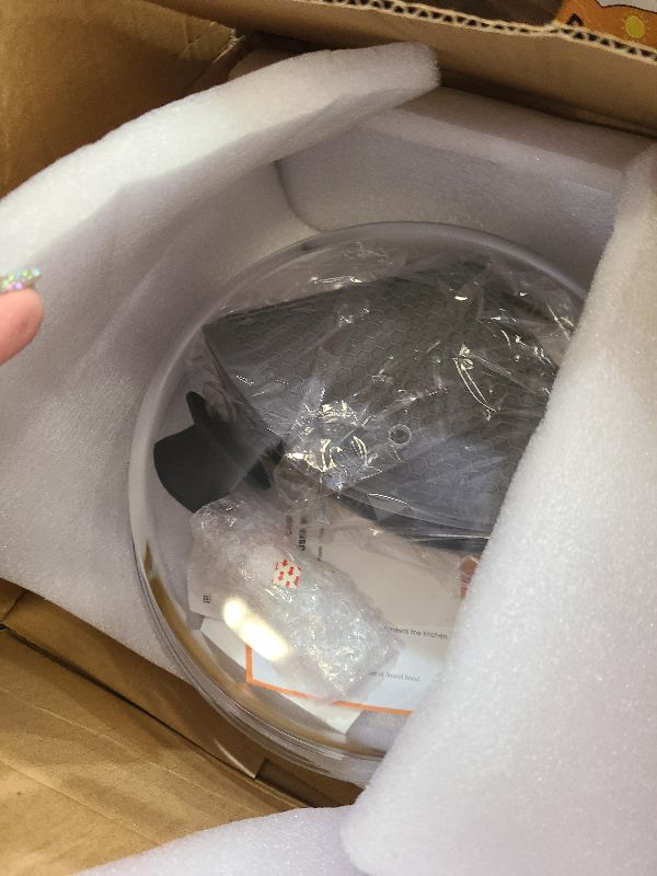 Photo 1 of 2 in 1, Glass Microwave Splatter Cover for Food & Microwave Place Mat, Plate Splatter Guard Lid with Easy Grip Silicone Handle Knob, Borosilicate Glass with Vent Hole, Food Grade, No Plastic, 10in