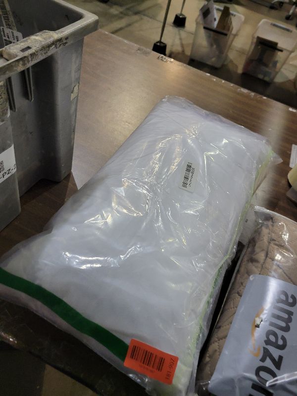 Photo 1 of 12x22 inch Lumbar Pillow Insert by Looms and Linens with Down Alternative Boudoir Pillow - USA Made Lumbar Pillow Pack of 1