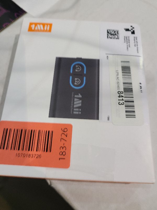 Photo 1 of 1Mii Bluetooth 5.3 Transmitter Receiver for TV to Wireless Headphones, Dual Link aptX Adaptive/Low Latency/HD Audio, Aux Bluetooth Audio Receiver Adapter for Home Stereo, Airplane, Boat, Gym