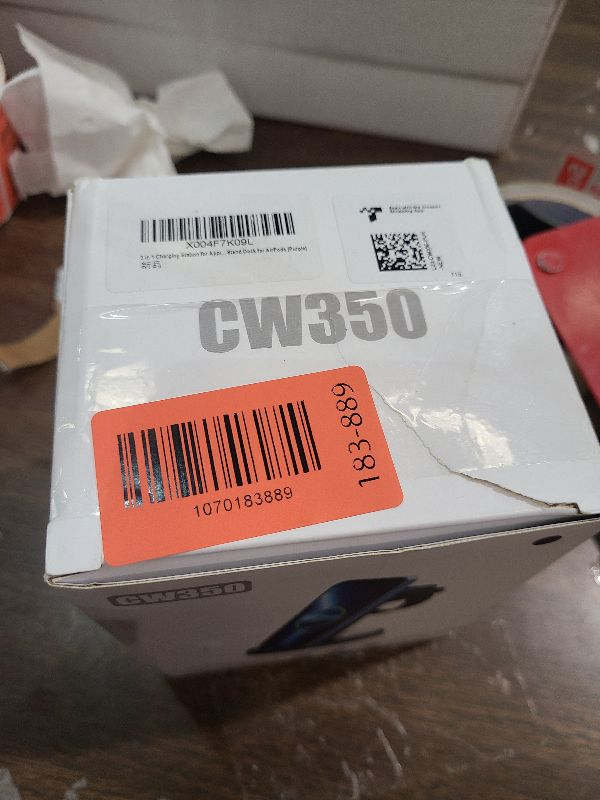 Photo 1 of 3 in 1 Charging Station for Apple Device, Wireless Charger for iPhone 16 15 14 13 12 11 Pro Max & Apple Watch iwatch- Charging Stand Dock for AirPods