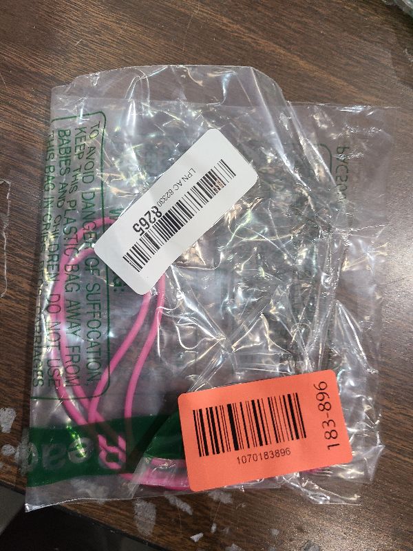 Photo 1 of 1 Pack Ultra Strong Magnetic Anti-Lost Straps for AirPods, Soft Silicone Sports Lanyard Neck Rope Cord - Rose Red