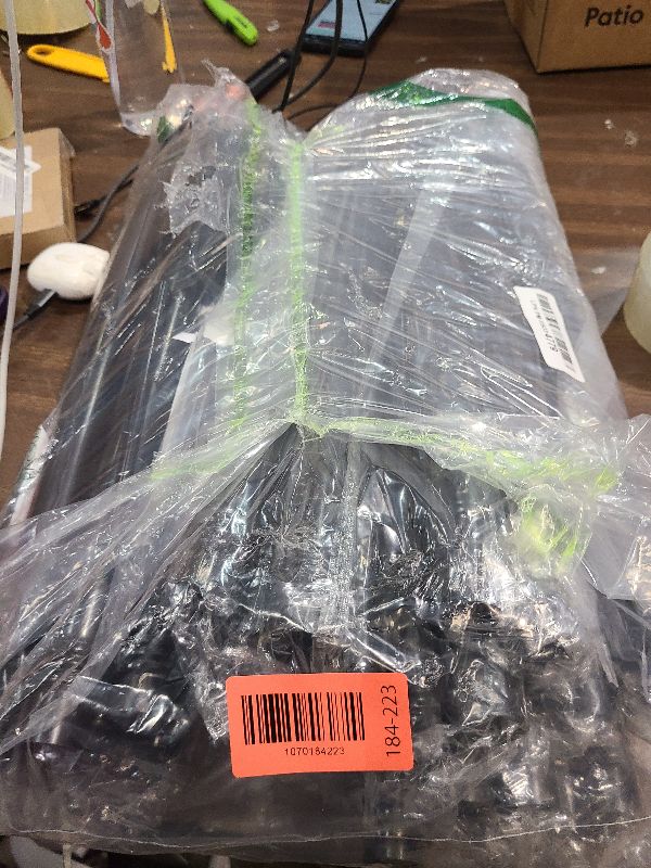 Photo 1 of 10Ft String Light Poles 4 Pack,Light Poles for Outside Lights,Outdoor with Fence Brackets Hanging Lights,Metal Stand Deck Patio Backyard