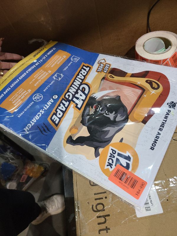 Photo 1 of 12 Pack Cat Scratch Furniture Protector Tape Sheets – Double-Sided Sticky Training (5 XL, 5 Large, 2 Medium) – Anti-Scratch Couch & Sofa Guard – Clear – Not for Leather, Velvet, Microfiber