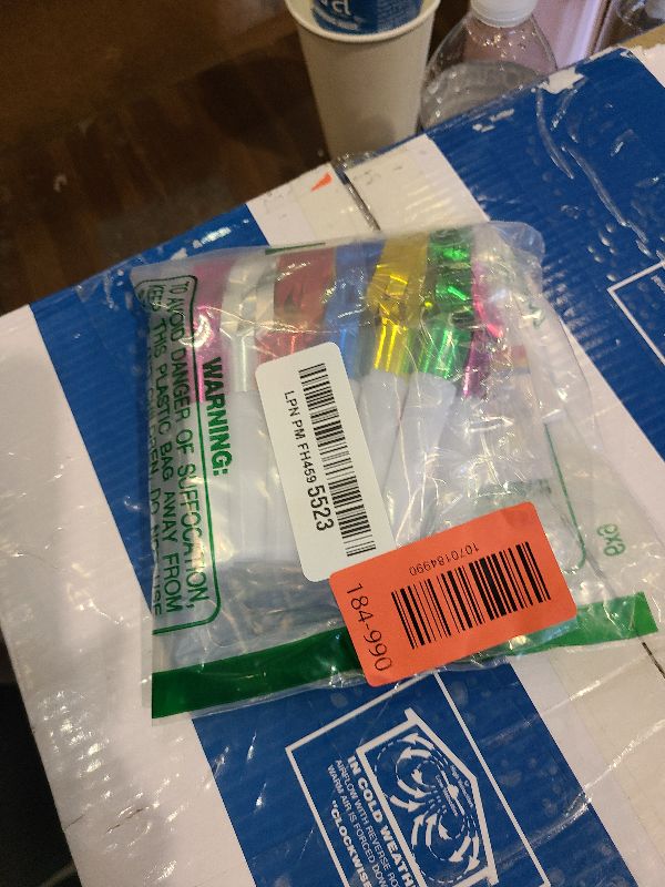 Photo 1 of 12Pack Metallic Fringe Party Blowers - Kids Party Noise Makers,Party Blowers for Kids,Horns & Whistles for Graduations,Weddings,Birthdays,Family Gatherings and Sporting Events
