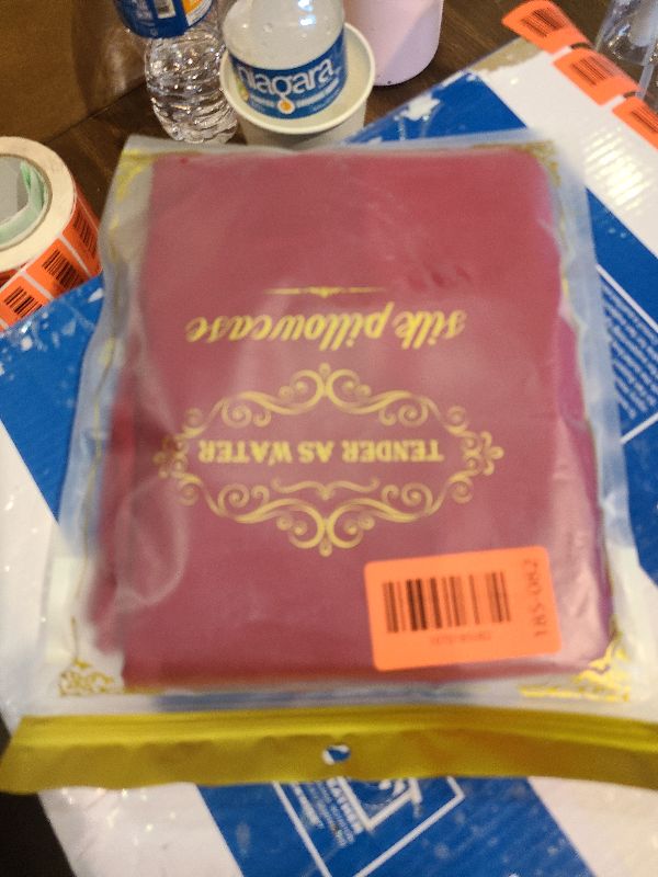 Photo 1 of 100% Mulberry Silk Pillowcase 2 Pack,Standard Size Silk Pillow Cases for Hair and Skin,Silky Smooth Bed Pillow Cover with Hidden Zipper,Natural Silk Pillow Case Set of 2 (Dark Red, Standard 20X26)