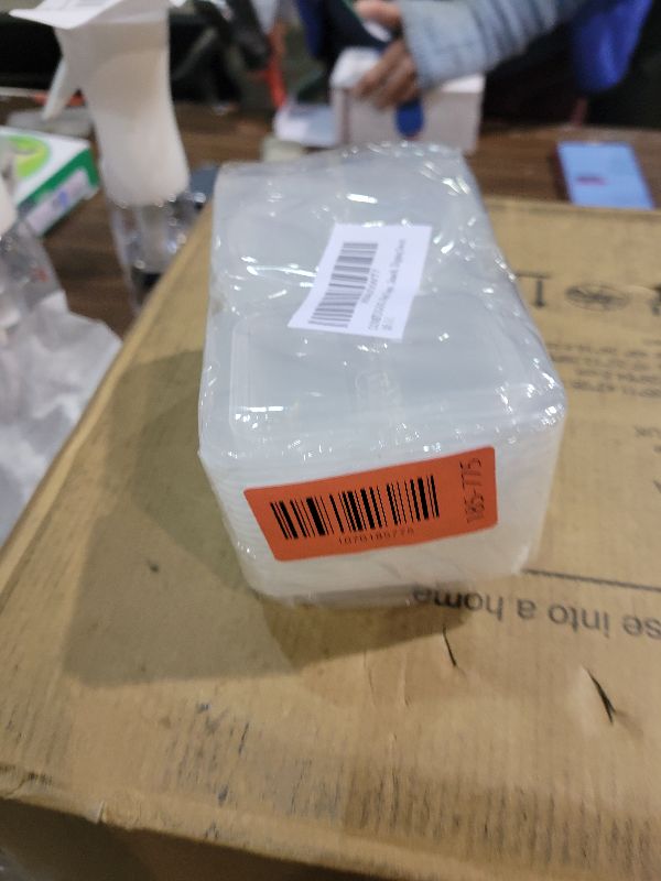 Photo 1 of 10pcs Double Compartment Condiment Container with Lids, Mini Plastic Snack Containers,BPA Free,Microwave Safe,Leakproof Food Storage, To Go Food Containers,Take Out Sauce Container