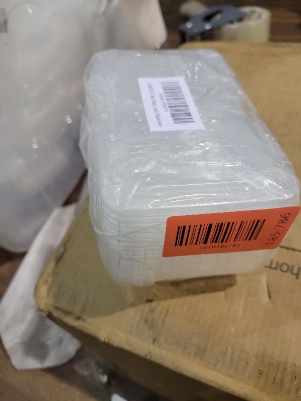 Photo 1 of 10pcs Double Compartment Condiment Container with Lids, Mini Plastic Snack Containers,BPA Free,Microwave Safe,Leakproof Food Storage, To Go Food Containers,Take Out Sauce Container