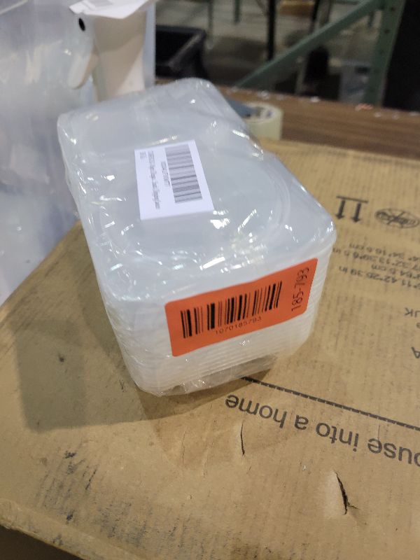 Photo 1 of 10pcs Double Compartment Condiment Container with Lids, Mini Plastic Snack Containers,BPA Free,Microwave Safe,Leakproof Food Storage, To Go Food Containers,Take Out Sauce Container