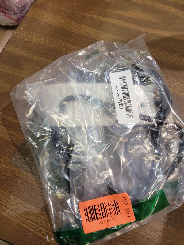 Photo 1 of 16/3 Black Extension Cord 6 FT Indoor, Short Extension Cord for Laptops, Coffee Makers, Office Home Appliances, 3 Prong Small Resistant Cable Flexible, 13A 125V 1625W ETL Listed