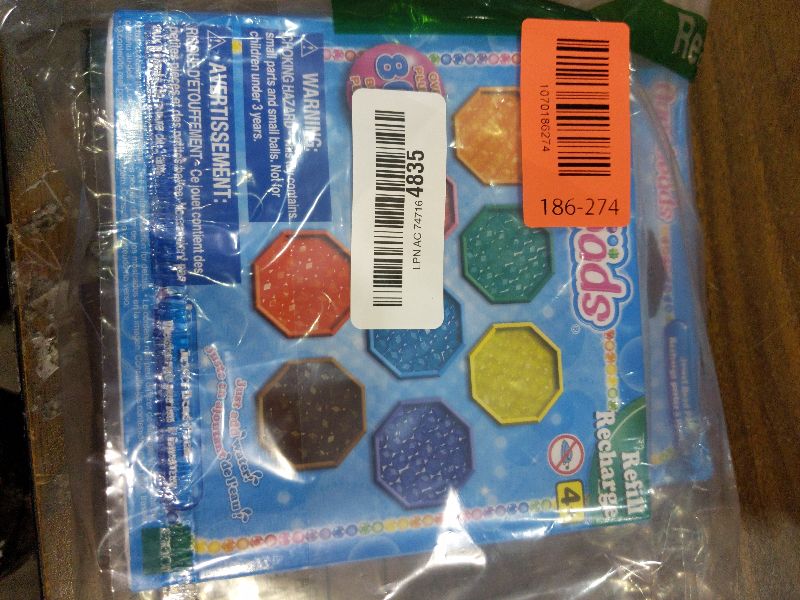 Photo 1 of Aquabeads Jewel Bead Pack - Arts & Crafts Bead Refill Kit for Kids 4+ - Expand Your Aquabeads Creations with 800+ Jewel Beads in 8 Colors