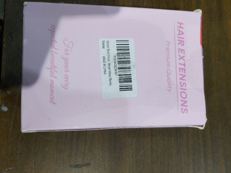 Photo 1 of 10 Inch Short Ponytail Extension - Clip in Ponytail Hair Extensions, Straight Pony Tails Hair Extensions, Synthetic Claw Clip Ponytail Extension for Women (Color: Light Brown Mixed Blonde)